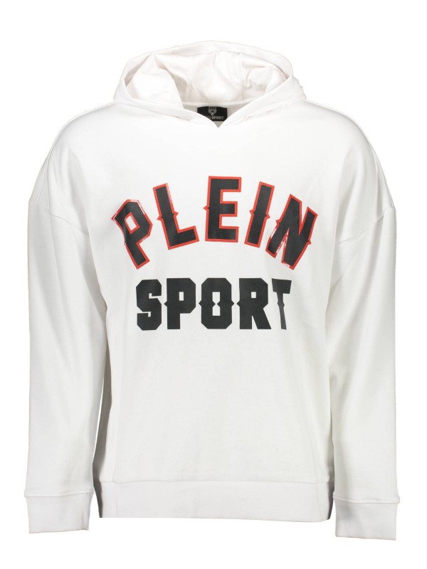 PLEIN SPORT FELPA SENZA ZIP UOMO BIANCO