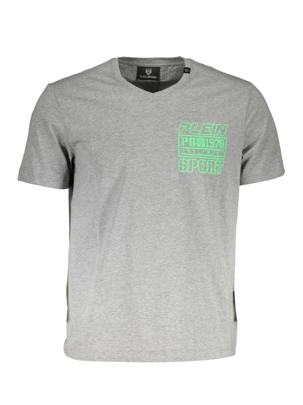 PLEIN SPORT T-SHIRT MANICHE CORTE UOMO GRIGIO