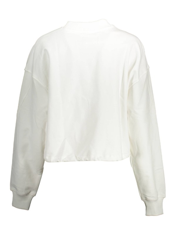 CALVIN KLEIN FELPA SENZA ZIP DONNA BIANCO