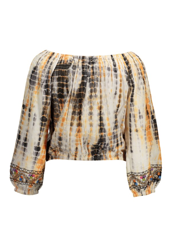 DESIGUAL T-SHIRT MANICHE LUNGHE DONNA BEIGE