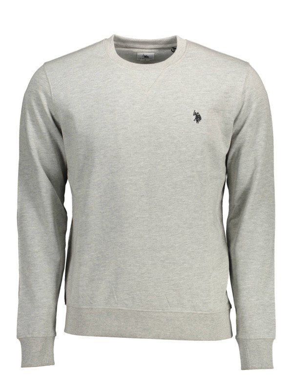 U.S. POLO FELPA SENZA ZIP UOMO GRIGIO