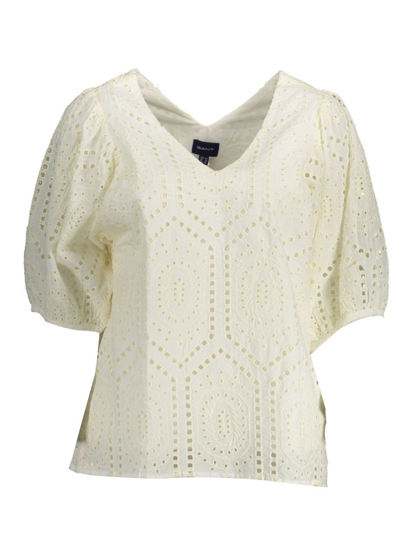 GANT T-SHIRT MANICHE CORTE DONNA BIANCO