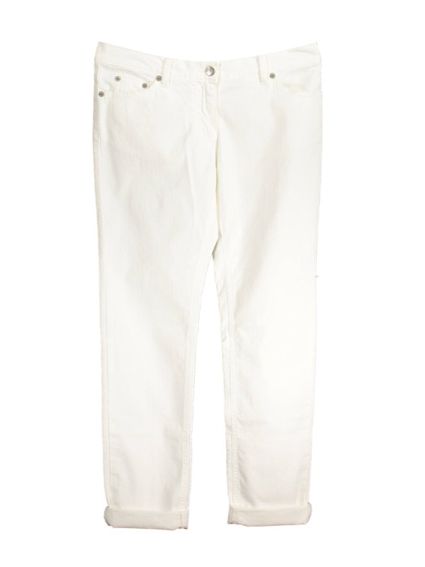 FRED PERRY PANTALONE DONNA BIANCO
