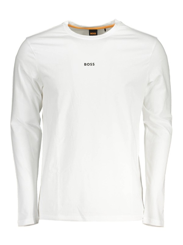 HUGO BOSS T-SHIRT MANICHE LUNGHE UOMO BIANCO