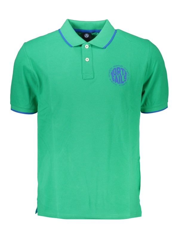 NORTH SAILS POLO MANICHE CORTE UOMO VERDE