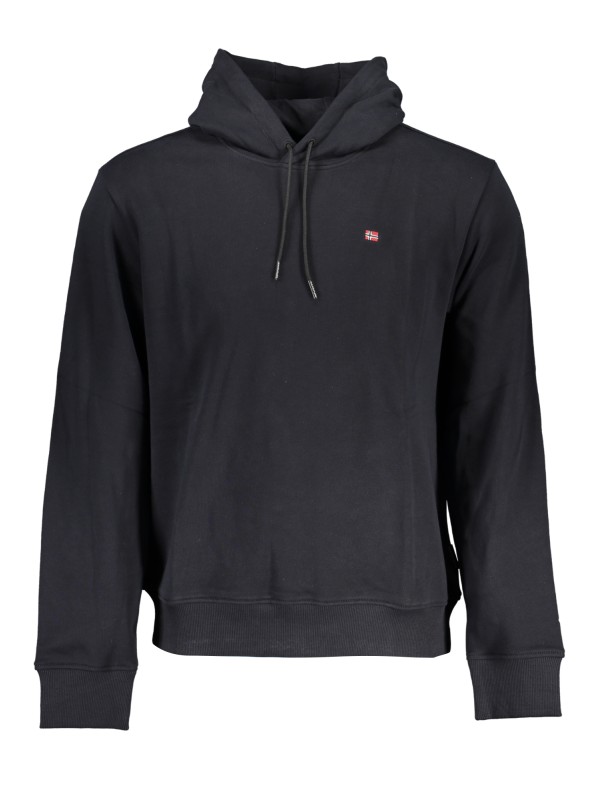 NAPAPIJRI FELPA CON ZIP UOMO NERO