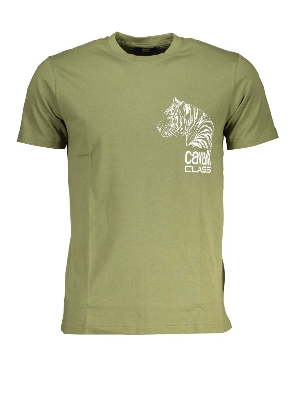 CAVALLI CLASS T-SHIRT MANICHE CORTE UOMO VERDE