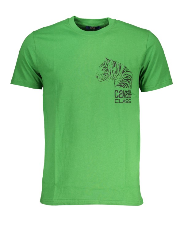 CAVALLI CLASS T-SHIRT MANICHE CORTE UOMO VERDE