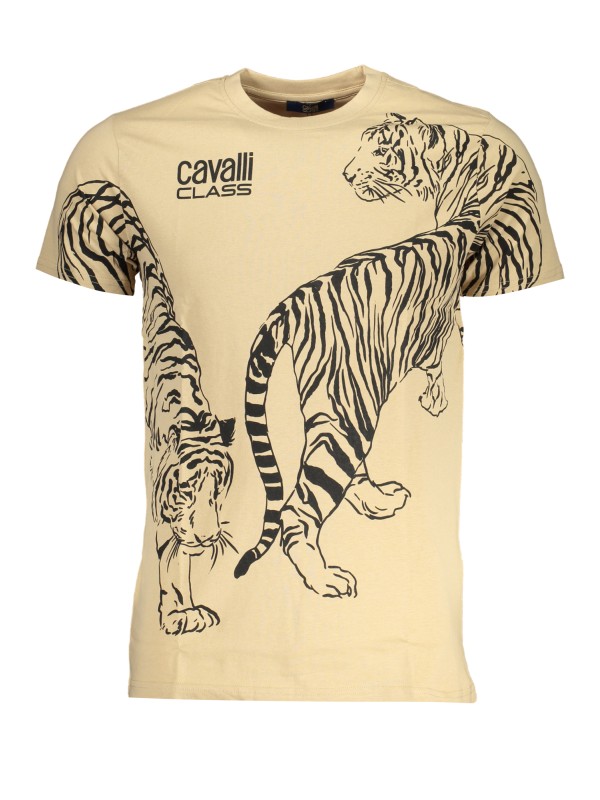 CAVALLI CLASS T-SHIRT MANICHE CORTE UOMO BEIGE
