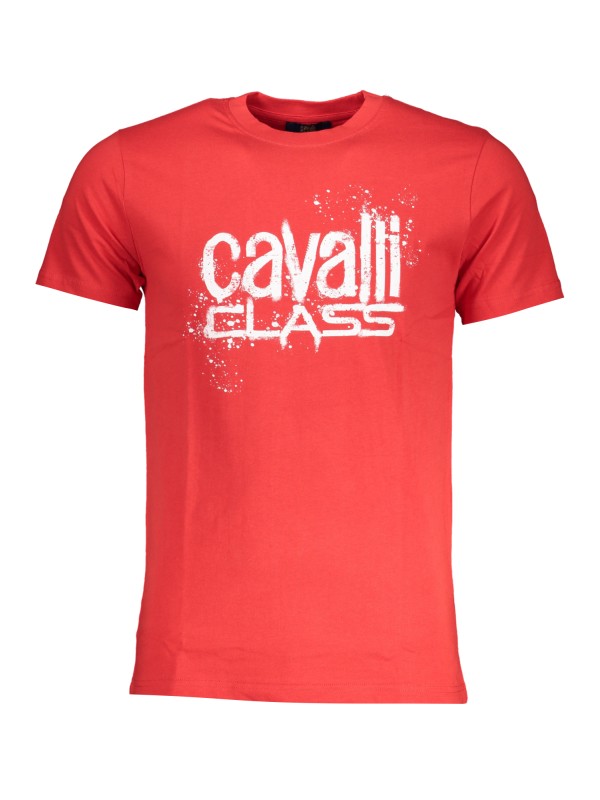 CAVALLI CLASS T-SHIRT MANICHE CORTE UOMO ROSSO