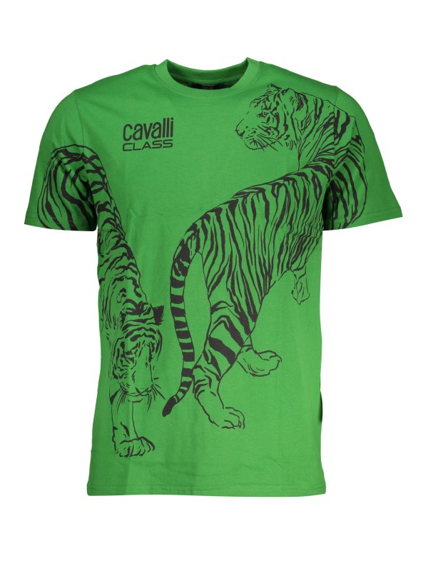 CAVALLI CLASS T-SHIRT MANICHE CORTE UOMO VERDE