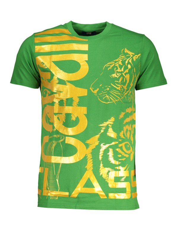 CAVALLI CLASS T-SHIRT MANICHE CORTE UOMO VERDE