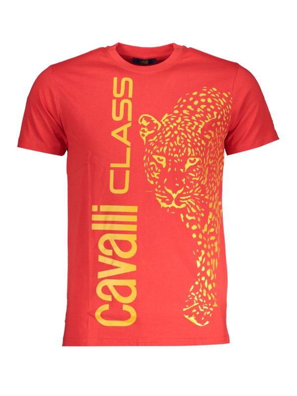 CAVALLI CLASS T-SHIRT MANICHE CORTE UOMO ROSSO