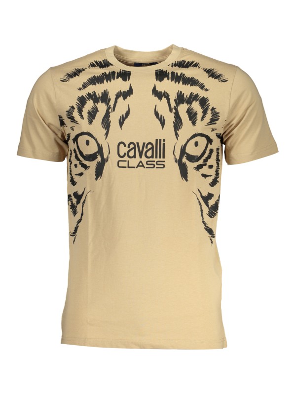 CAVALLI CLASS T-SHIRT MANICHE CORTE UOMO BEIGE