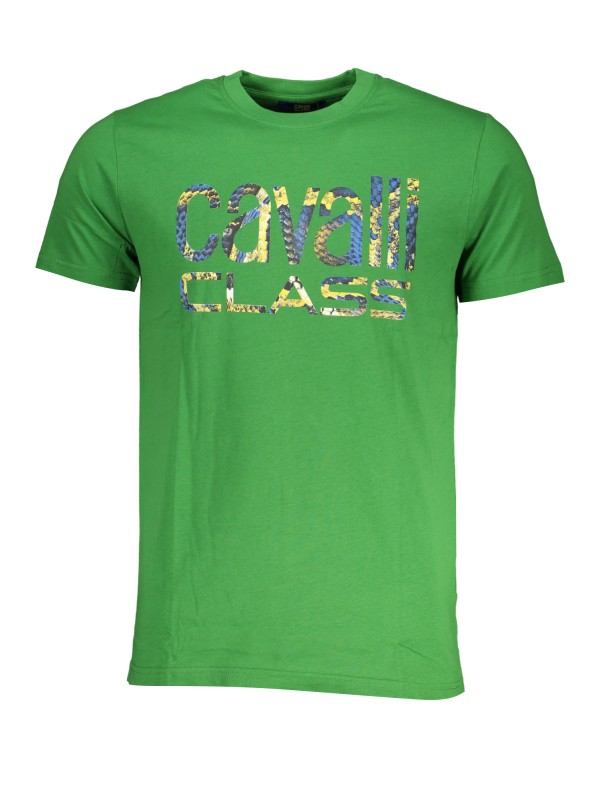 CAVALLI CLASS T-SHIRT MANICHE CORTE UOMO VERDE