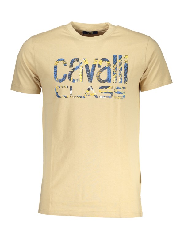 CAVALLI CLASS T-SHIRT MANICHE CORTE UOMO BEIGE
