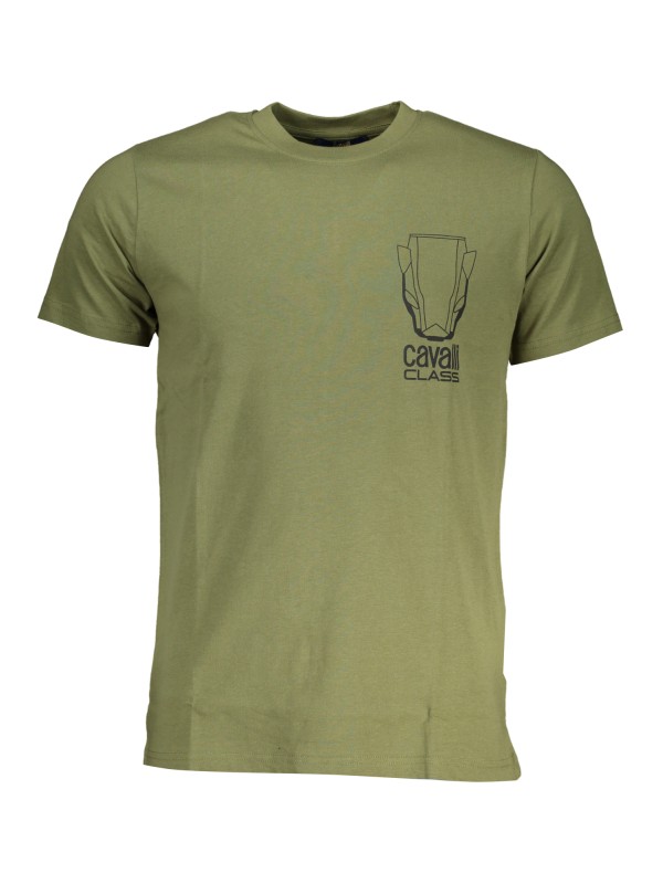 CAVALLI CLASS T-SHIRT MANICHE CORTE UOMO VERDE