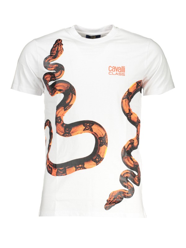 CAVALLI CLASS T-SHIRT MANICHE CORTE UOMO BIANCO