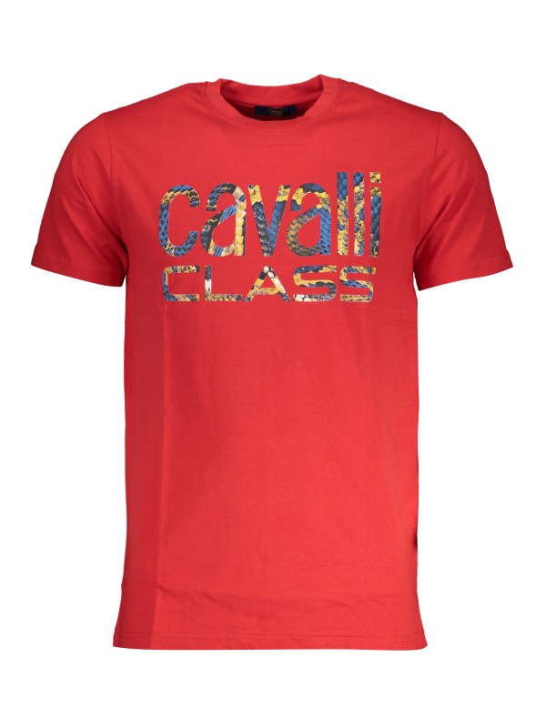 CAVALLI CLASS T-SHIRT MANICHE CORTE UOMO ROSSO