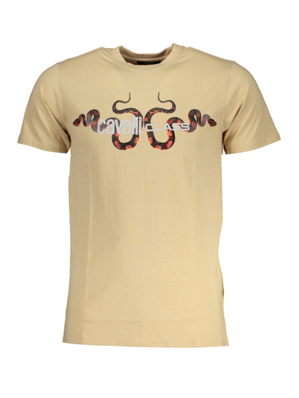 CAVALLI CLASS T-SHIRT MANICHE CORTE UOMO BEIGE