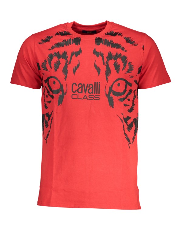 CAVALLI CLASS T-SHIRT MANICHE CORTE UOMO ROSSO