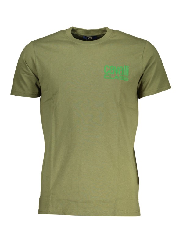 CAVALLI CLASS T-SHIRT MANICHE CORTE UOMO VERDE