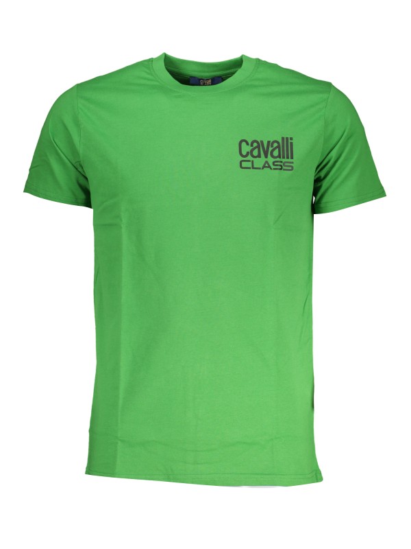 CAVALLI CLASS T-SHIRT MANICHE CORTE UOMO VERDE