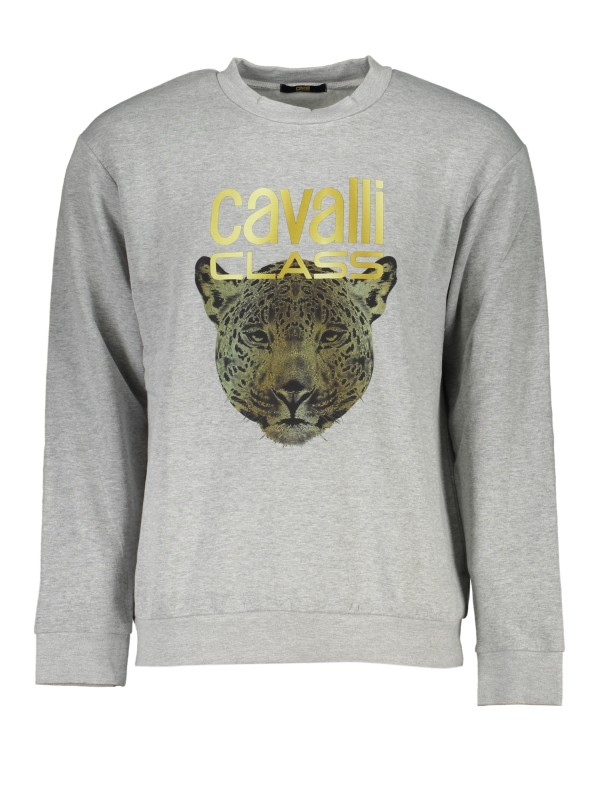 CAVALLI CLASS FELPA SENZA ZIP UOMO GRIGIO