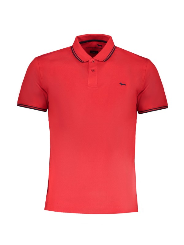 HARMONT & BLAINE POLO MANICHE CORTE UOMO ROSSO