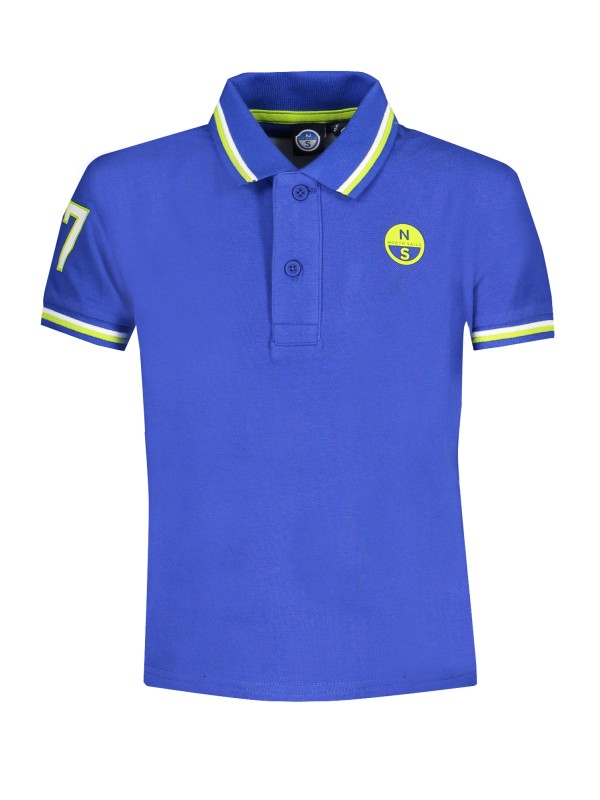 NORTH SAILS POLO MANICHE CORTE BAMBINO BLU