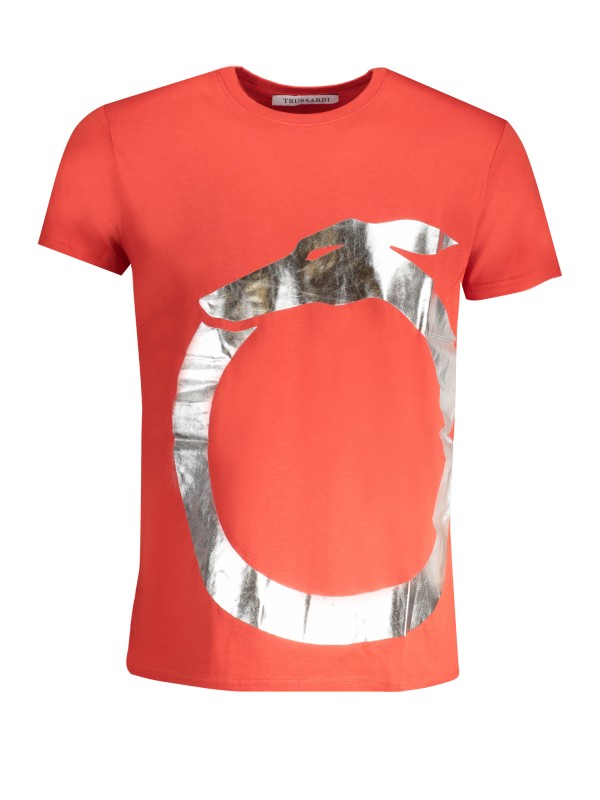 TRUSSARDI T-SHIRT MANICHE CORTE UOMO ROSSO