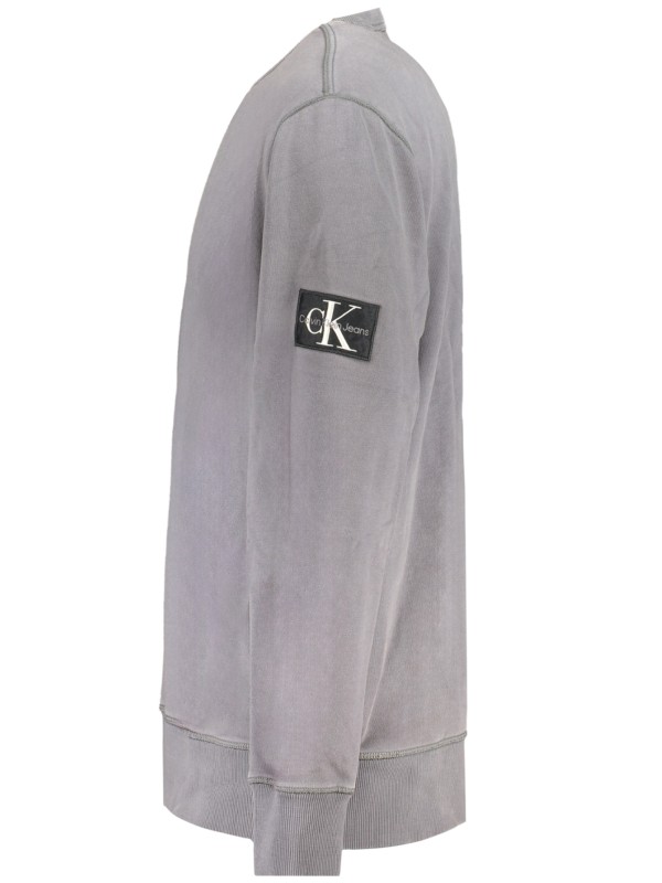 CALVIN KLEIN FELPA SENZA ZIP UOMO GRIGIO