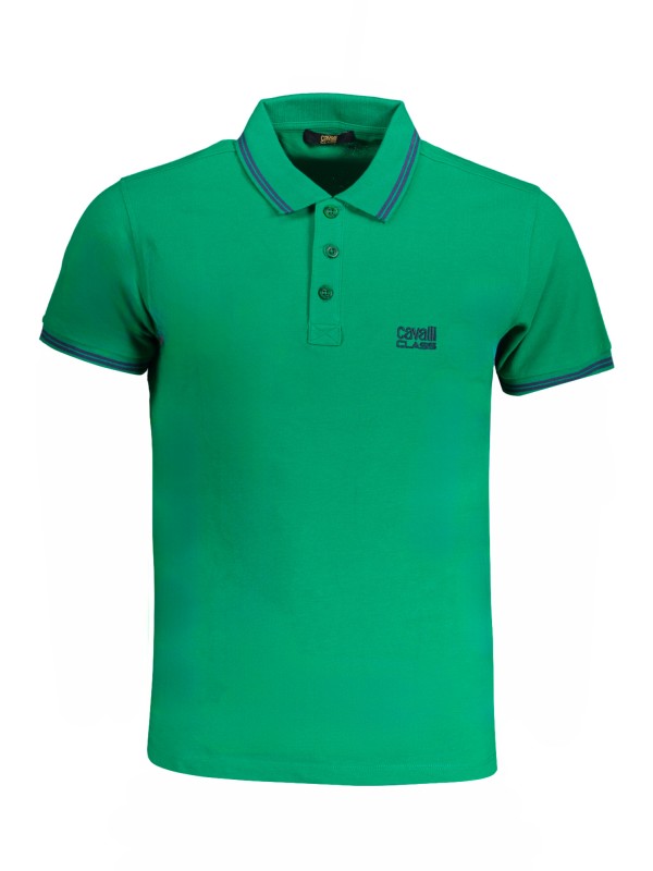 CAVALLI CLASS POLO MANICHE CORTE UOMO VERDE