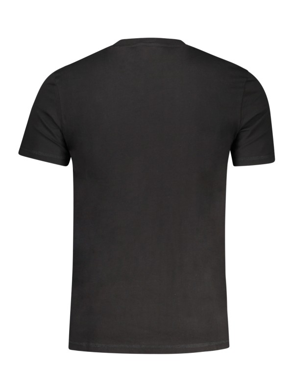 GUESS JEANS T-SHIRT MANICHE CORTE UOMO NERO