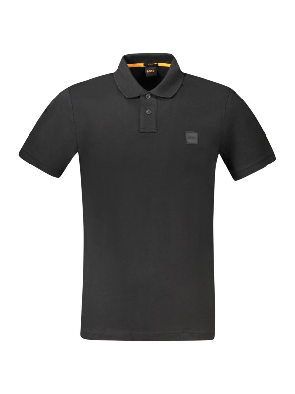 HUGO BOSS POLO MANICHE CORTE UOMO NERO