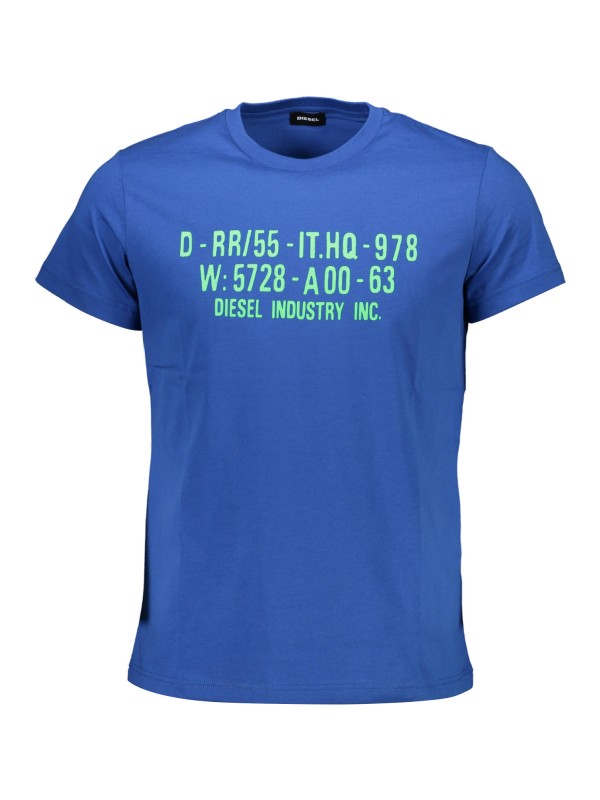DIESEL T-SHIRT MANICHE CORTE UOMO BLU