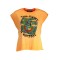 DESIGUAL T-SHIRT MANICHE CORTE DONNA ARANCIO