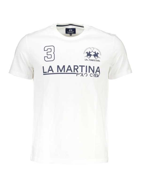LA MARTINA T-SHIRT MANICHE CORTE UOMO BIANCO
