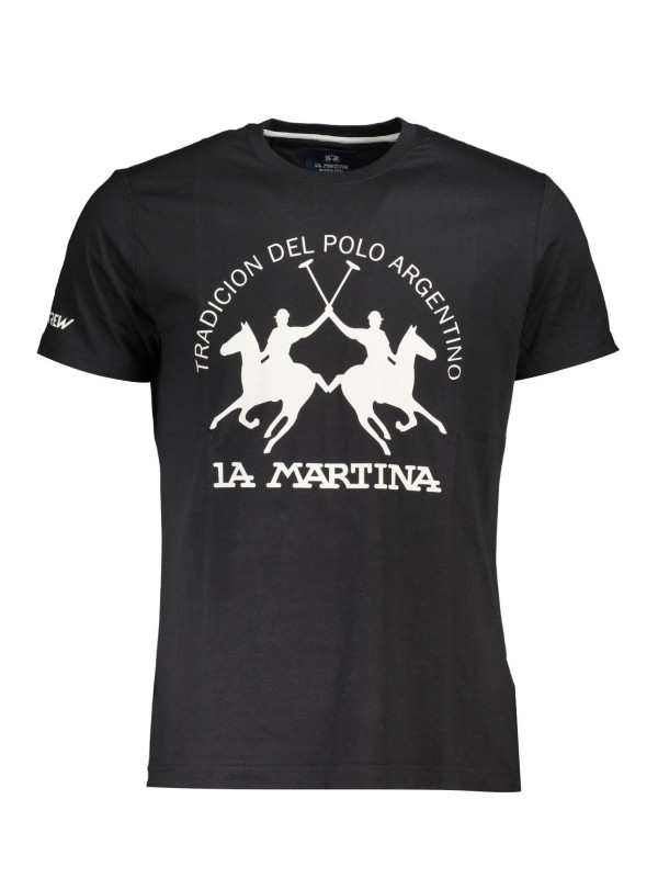 LA MARTINA T-SHIRT MANICHE CORTE UOMO NERO