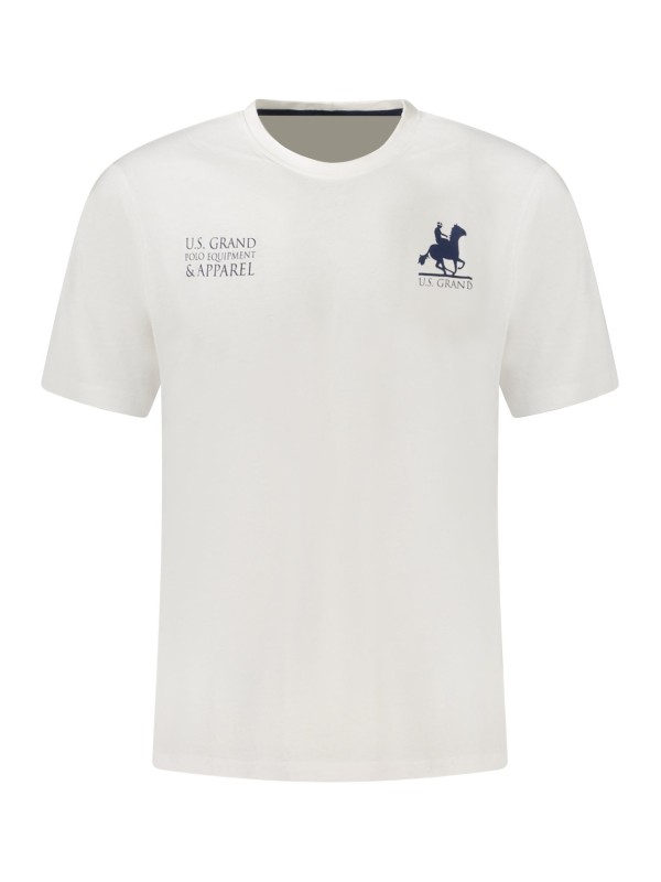 U.S. GRAND T-SHIRT MANICHE CORTE UOMO BIANCO