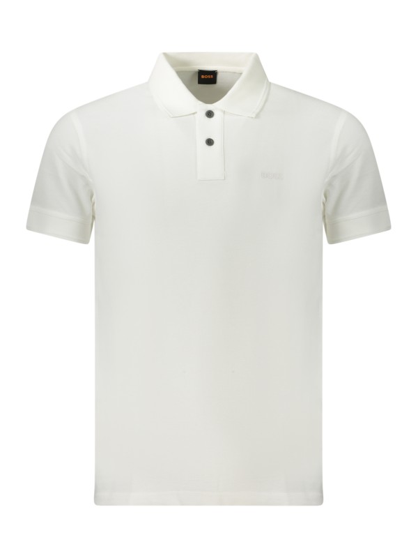 BOSS POLO MANICHE CORTE UOMO BIANCO