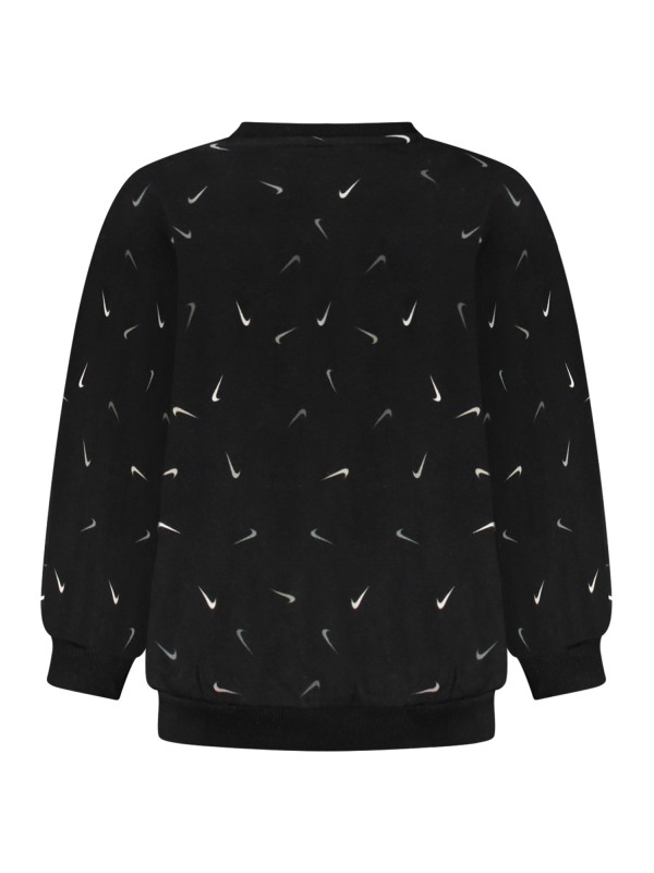 NIKE FELPA SENZA ZIP BAMBINA NERO