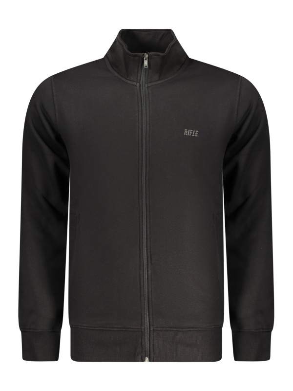 RIFLE FELPA CON ZIP UOMO NERO