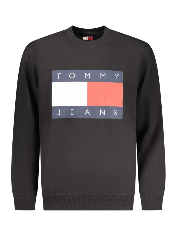 TOMMY HILFIGER FELPA SENZA ZIP UOMO NERO