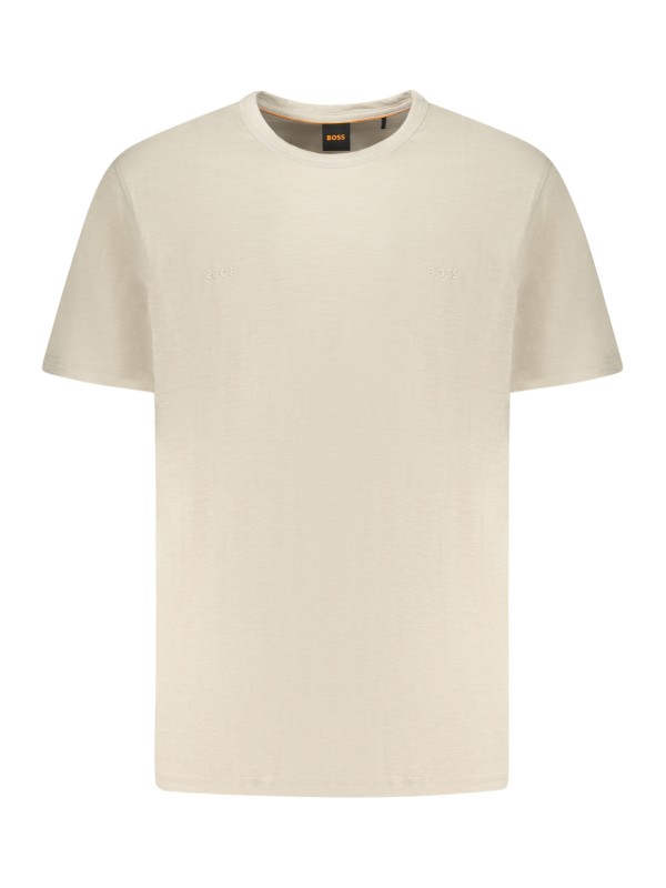 BOSS T-SHIRT MANICHE CORTE UOMO BEIGE