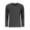 BOSS T-SHIRT MANICHE LUNGHE UOMO NERO