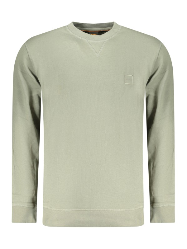 BOSS FELPA SENZA ZIP UOMO VERDE