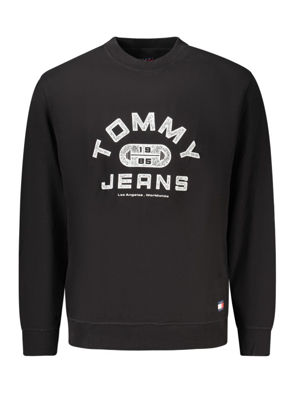 TOMMY HILFIGER FELPA SENZA ZIP UOMO NERO