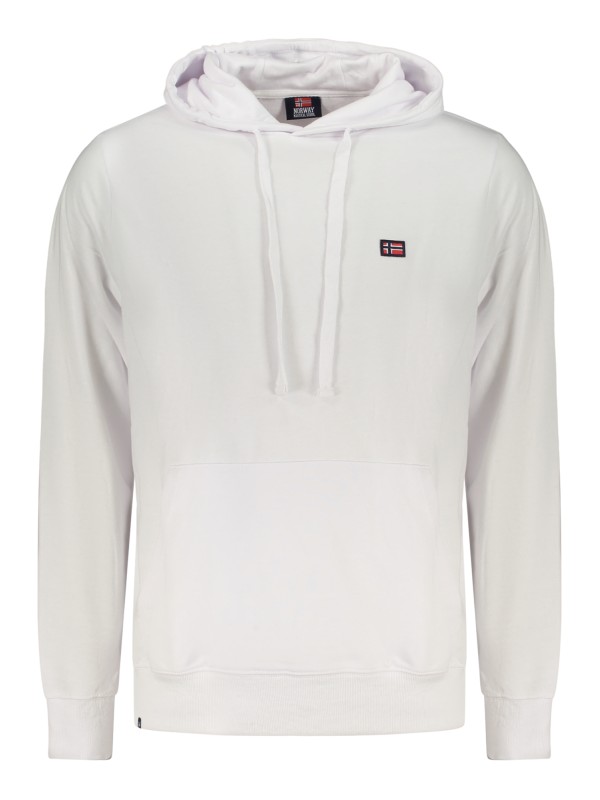 NORWAY 1963 FELPA SENZA ZIP UOMO BIANCO