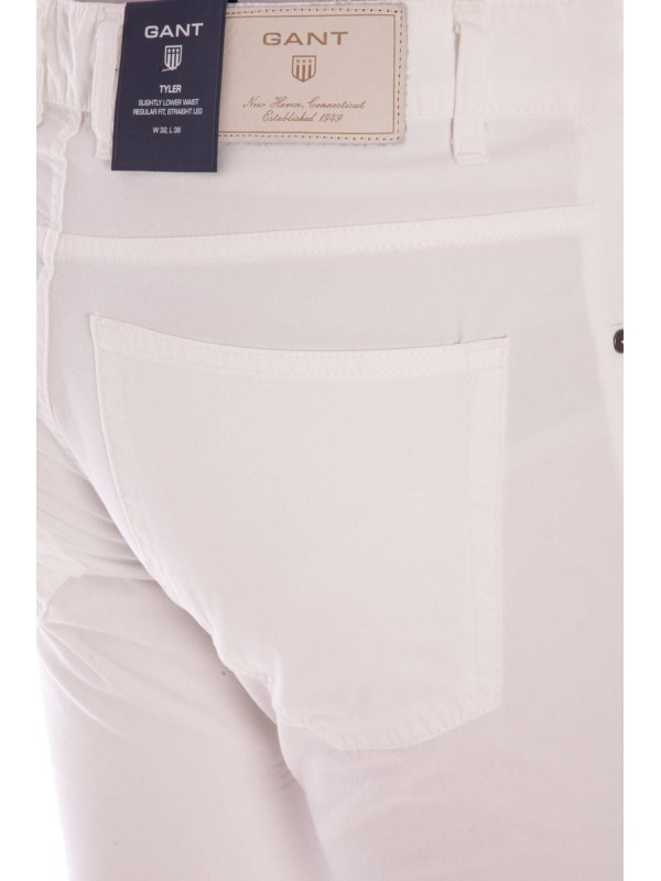 GANT PANTALONE UOMO BIANCO